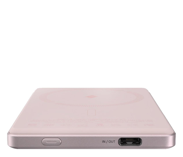 Adam Elements Gravity C5 Magnetic Wireless (Ultra Slim) 5000mAh różowy - 1238457 - zdjęcie 5